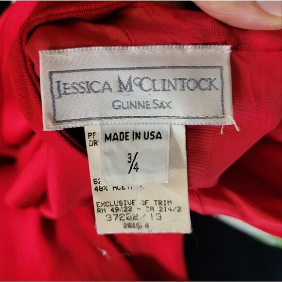 Jessica McClintock Gunne‎ Sax red trumpet silhouette  party/prom dress. - Picture 8 of 13
